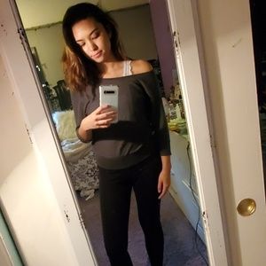 Gray American Eagle Shirt w/ Lace Back